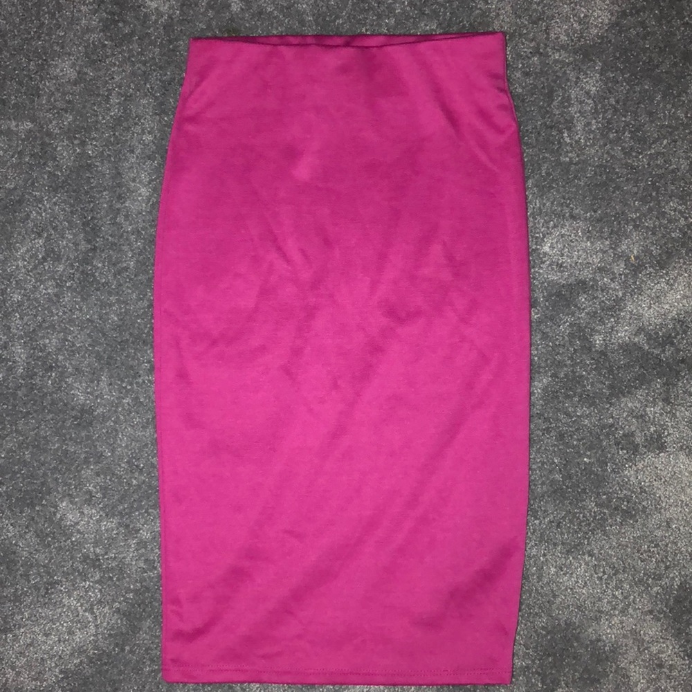 Pink Pencil Skirt